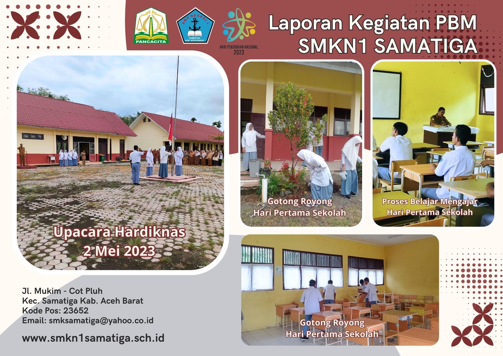 Apel Hardiknas dan PBM Hari Pertama Masuk Sekolah